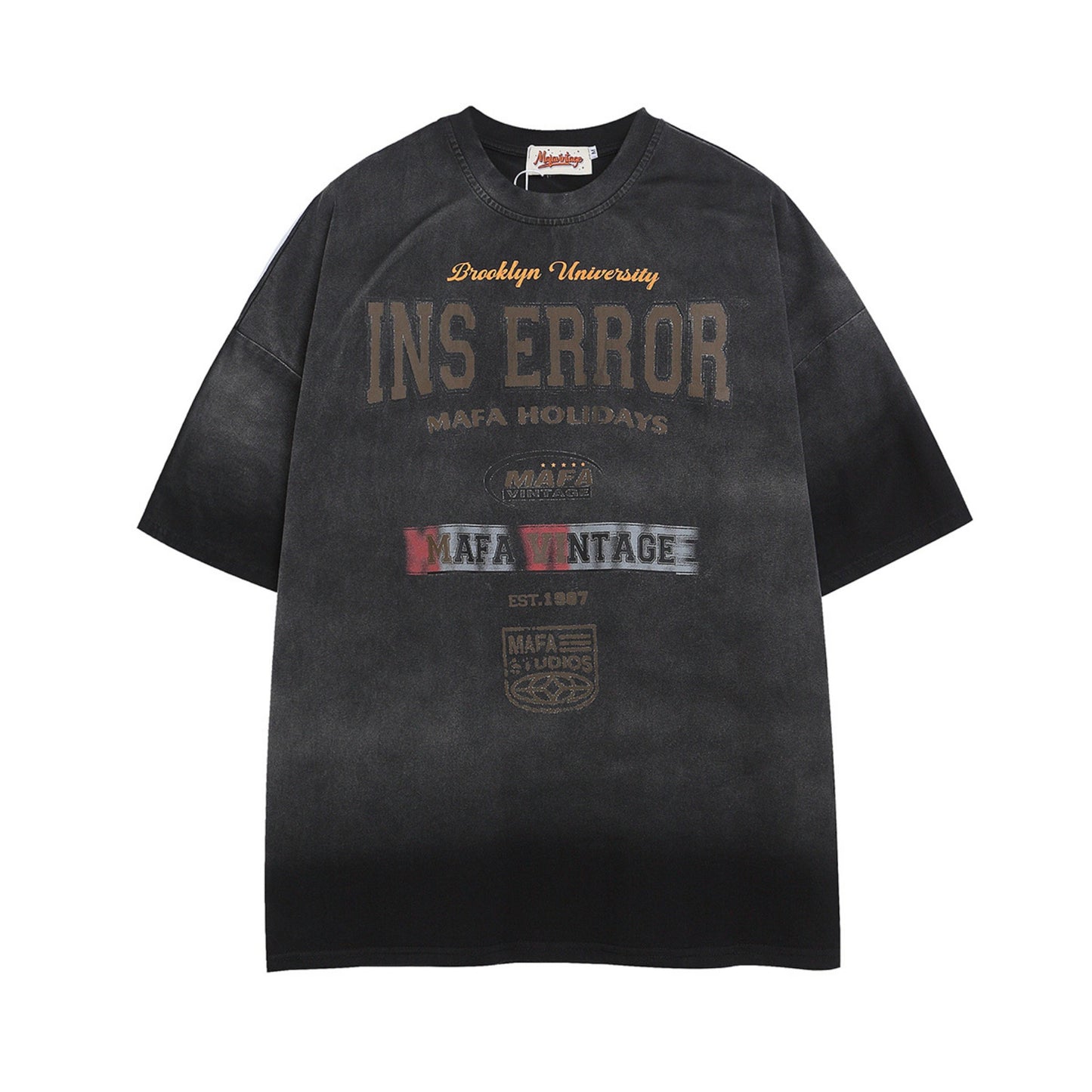 Hustle vintage summer short sleeve t-shirt