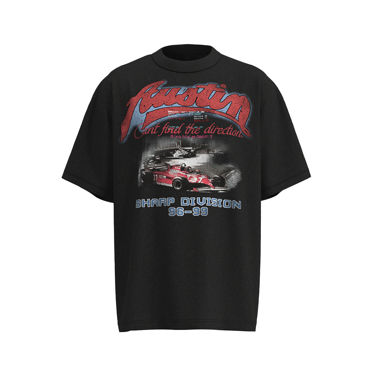 Hustle vintage summer racing print t-shirt