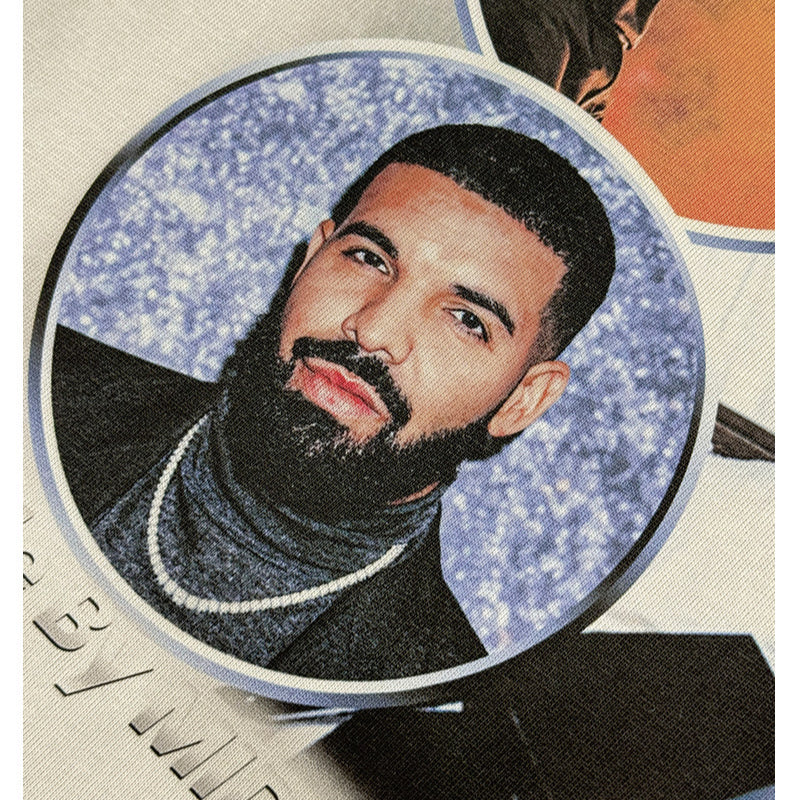 Cool t rapper vintage hip hop drake drake print short sleeve t-shirt