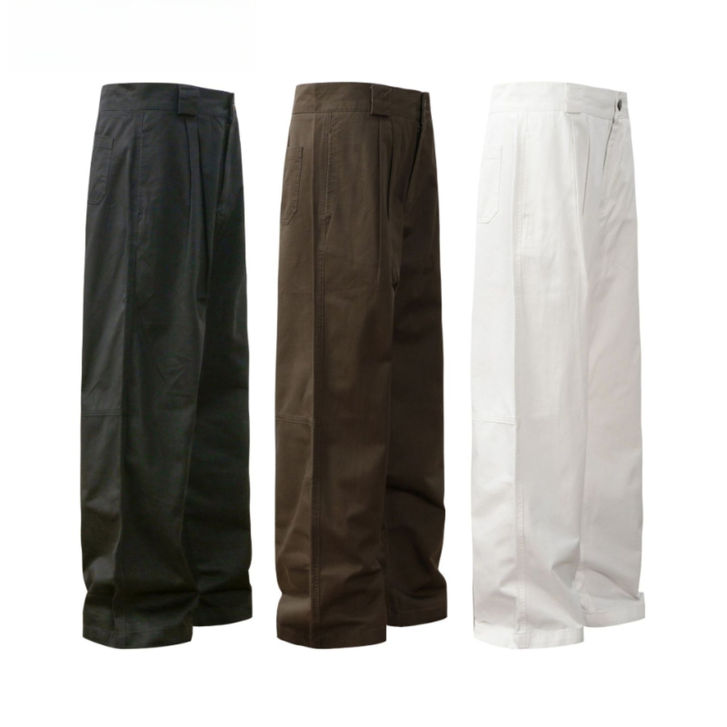 Hip Hop Pants For Boys Vintage Straight Wide Leg Overalls Loose Casual Pants