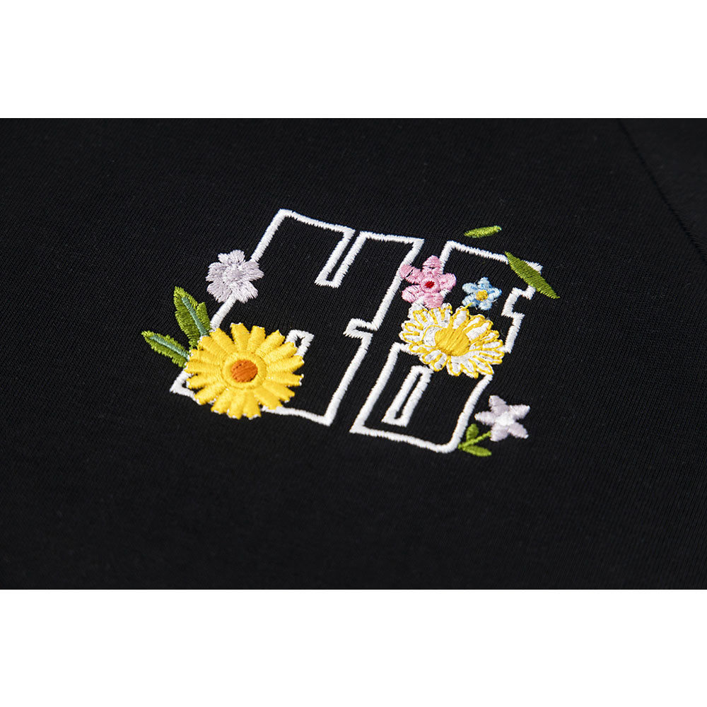 Vintage 90s Hip Hop Clothing Vintage Summer Embroidery Crew Neck Short Sleeve T-Shirt