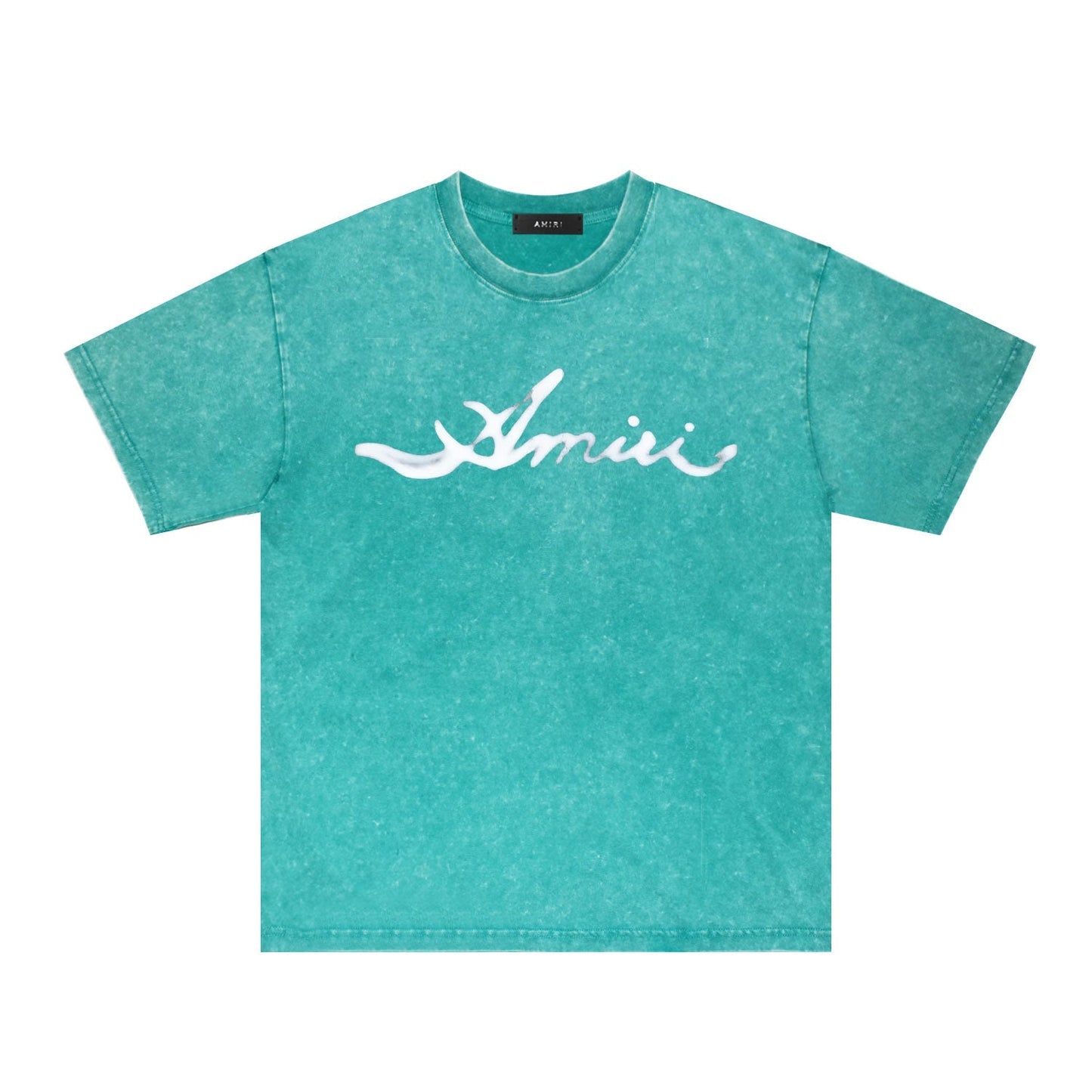 Amiri Washed Distressed T Shirt Printed Trendy Pure Cotton