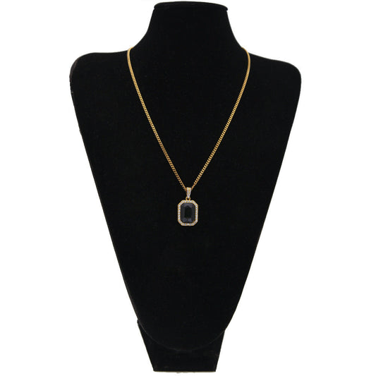 Jewelry Hip Hop Diamond Set Jewel Pendant Necklace Spectrum St. Valentine's