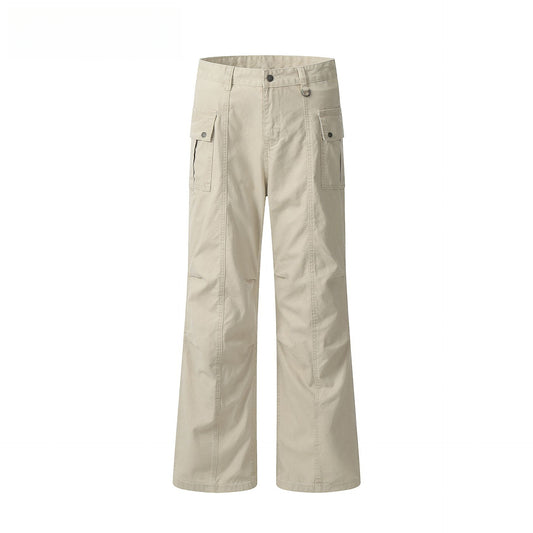 Hip Hop Pants For Boys Vintage Straight Overalls Loose Casual Pants