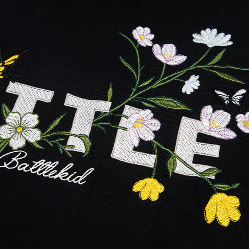 Hip Hop Clothes New York Vintage Embroidered Short Sleeve T-Shirt Crew Neck