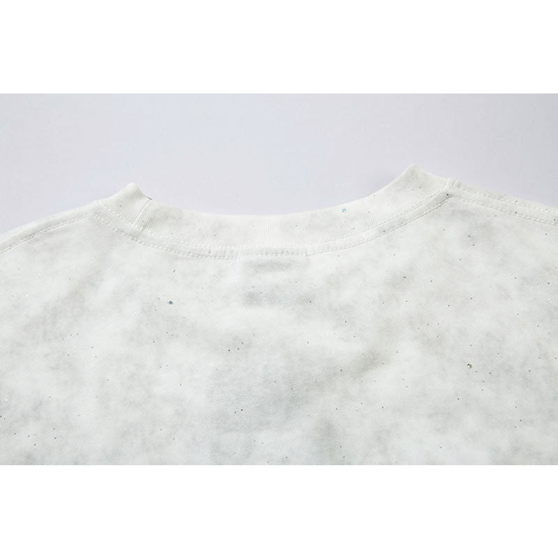 Marcas De Streetwear Gypsy Hot Diamond Loose Long Sleeve T-Shirt