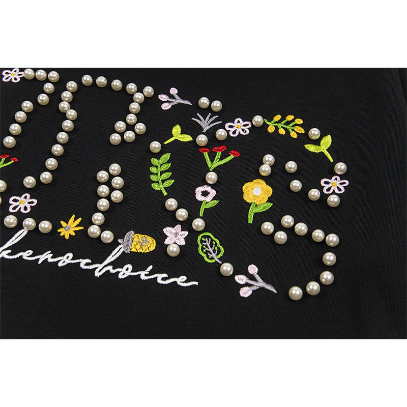 Hip hop shirt summer vintage embroidered t-shirt short sleeve