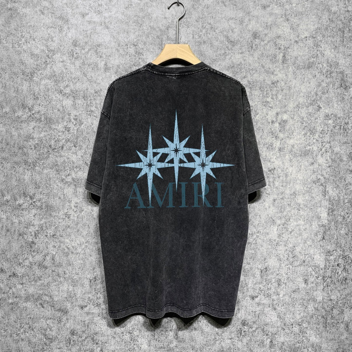 Amiri washed t-shirt fractured star short sleeve