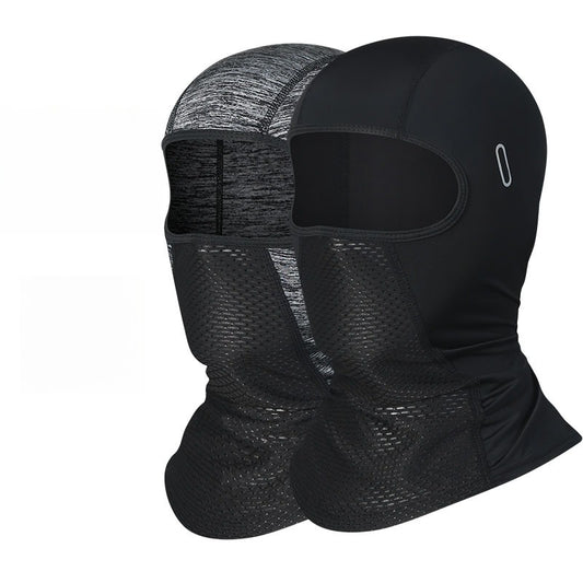 Cycling Windproof Hood Sunscreen UV Protection Full Face Ice Silk Fabric Men's and Women's Spring and Summer