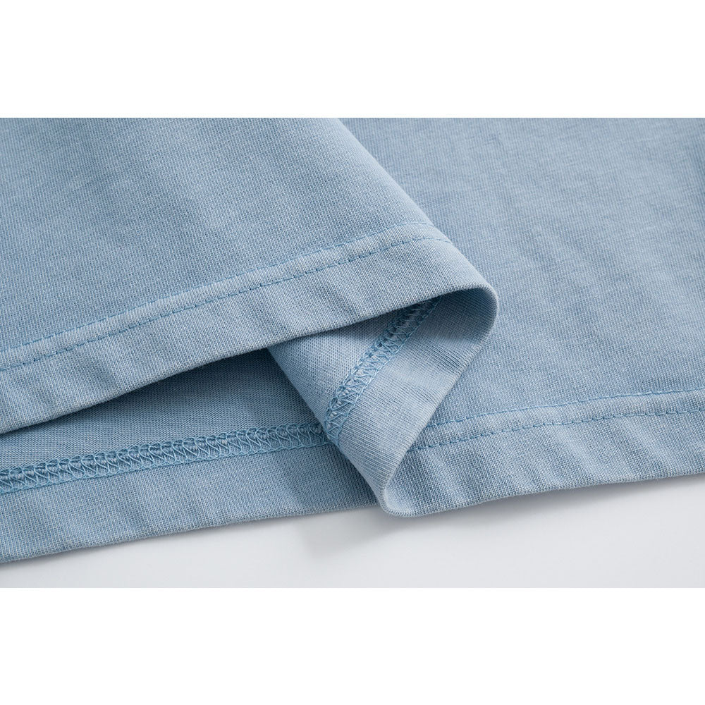 Nostalgia T Shirts Short Sleeve T-Shirt Washed Old Tie-Dye T-Shirt