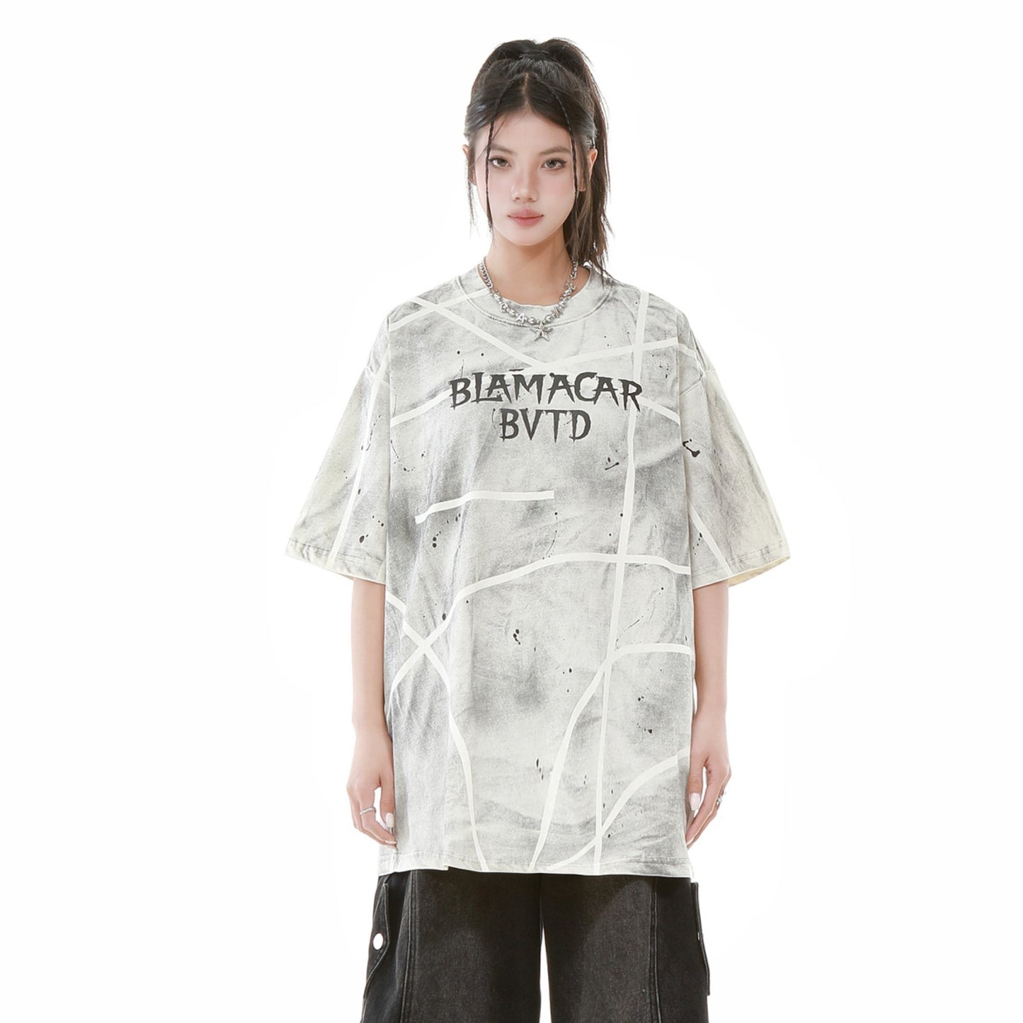 Hustle vintage graffiti t-shirt short sleeve