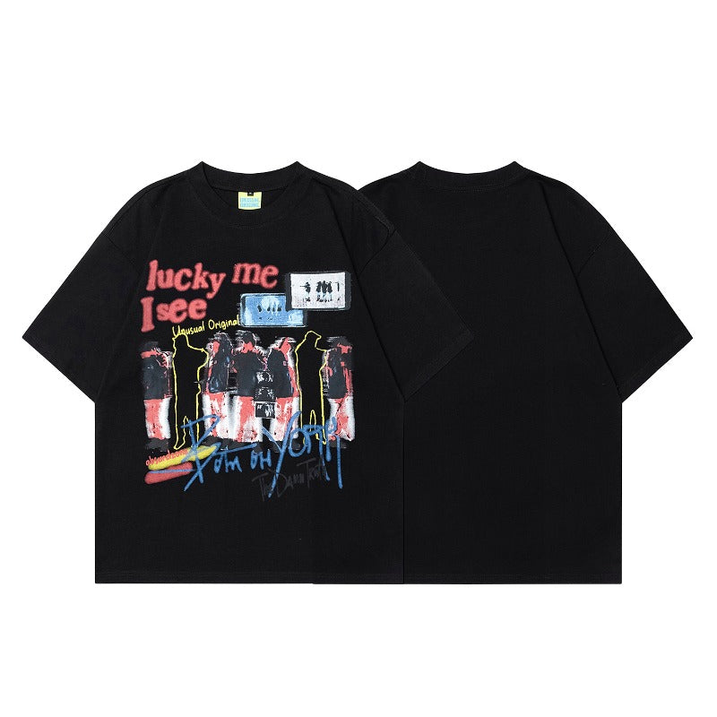 90s West Coast Hip Hop Fashion T-Shirts Spring Summer Short Sleeve T-Shirts