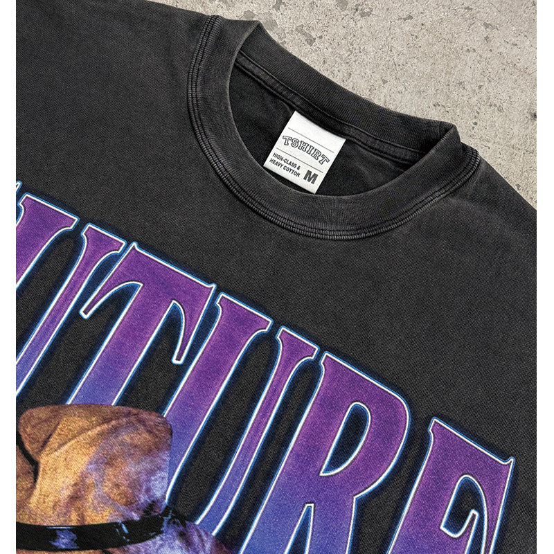 Marcas streetwear usa future print t-shirt