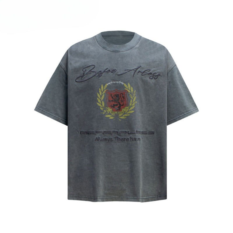 80s And 90s Vintage T-Shirts Vintage Washed Embroidered Short Sleeve T-Shirts