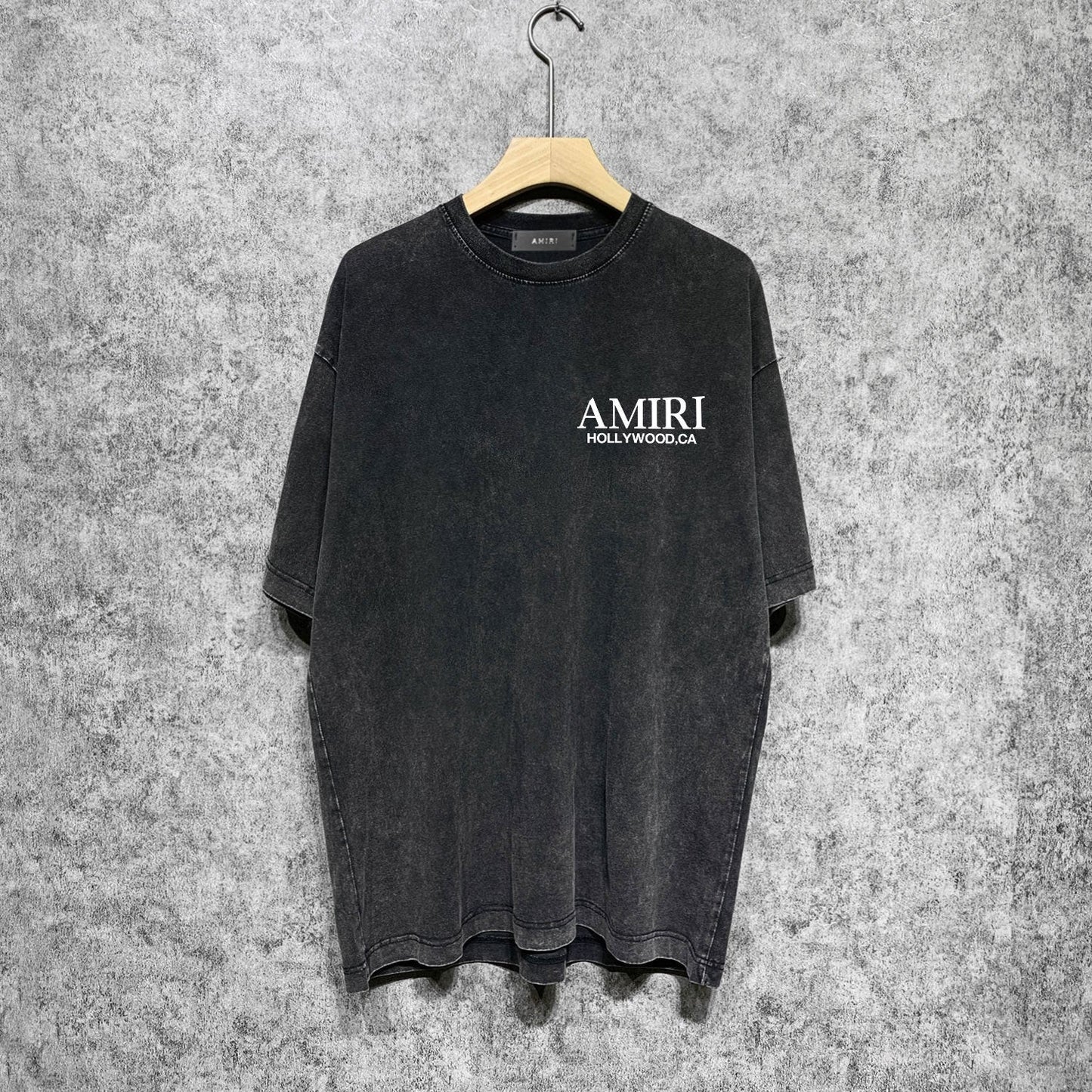 Amiri washed t-shirt skeleton letter short sleeve