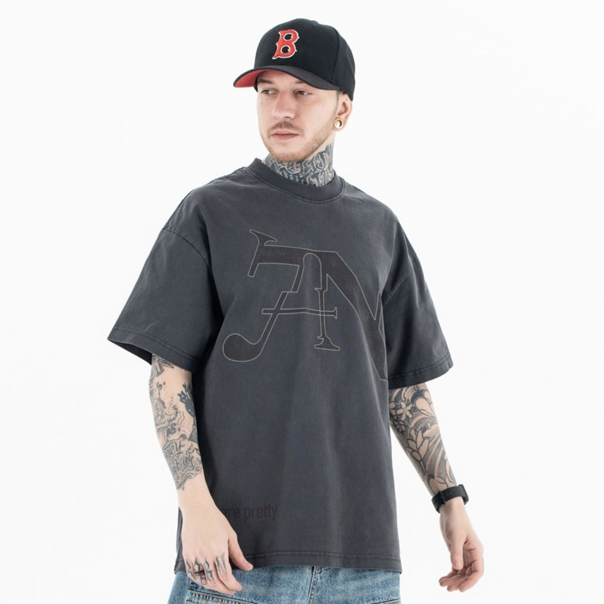 Vintage College Shirts Summer Vintage Wash Short Sleeve T-Shirts