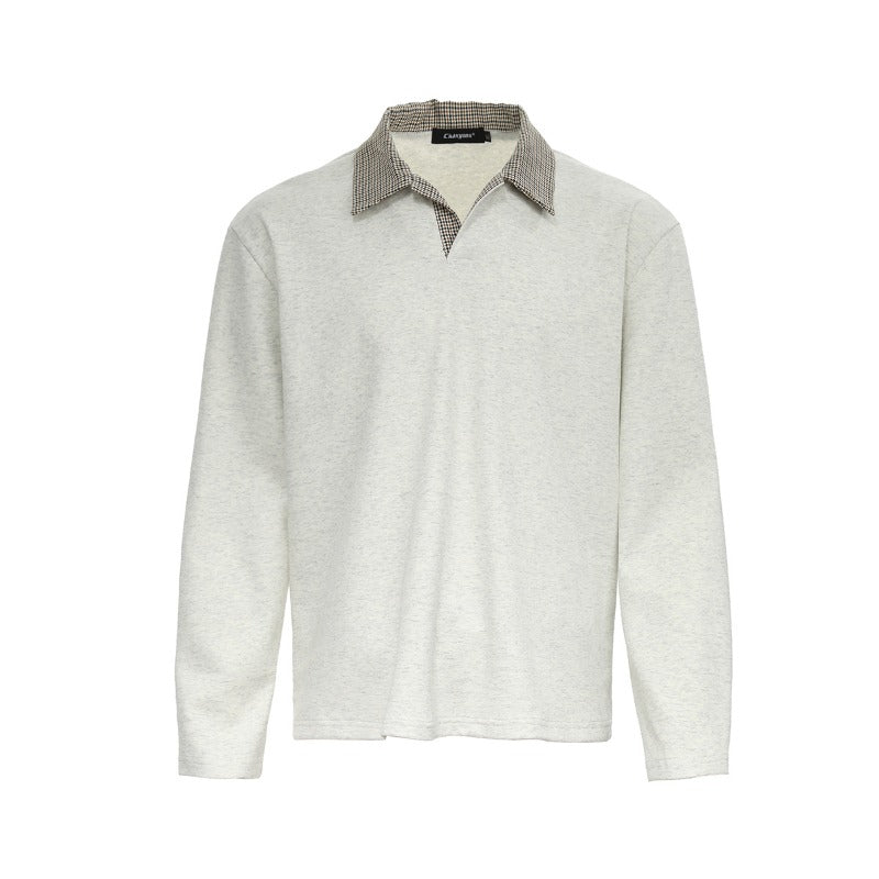 Unisex long-sleeved shirt autumretropolo shirt lapel