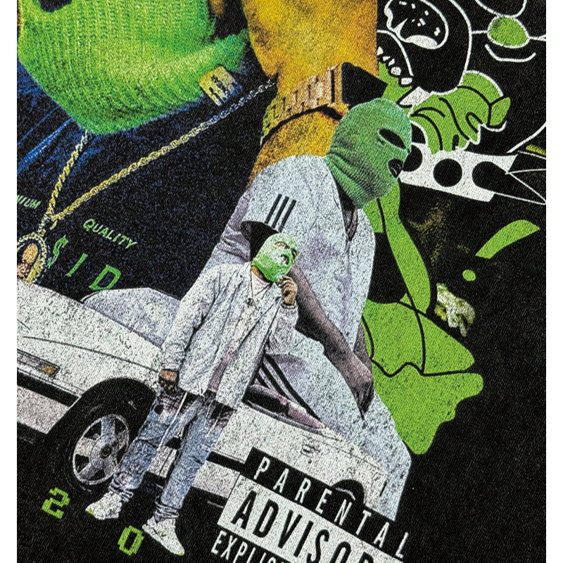Cool t rapper hip hop robb print vintage hiphop short sleeve t-shirt