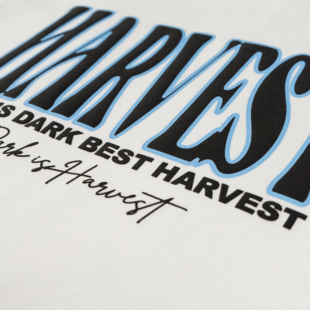 New York Hip Hop Style Casual Short Sleeve Vintage Webbing Alphabet Print T-Shirt