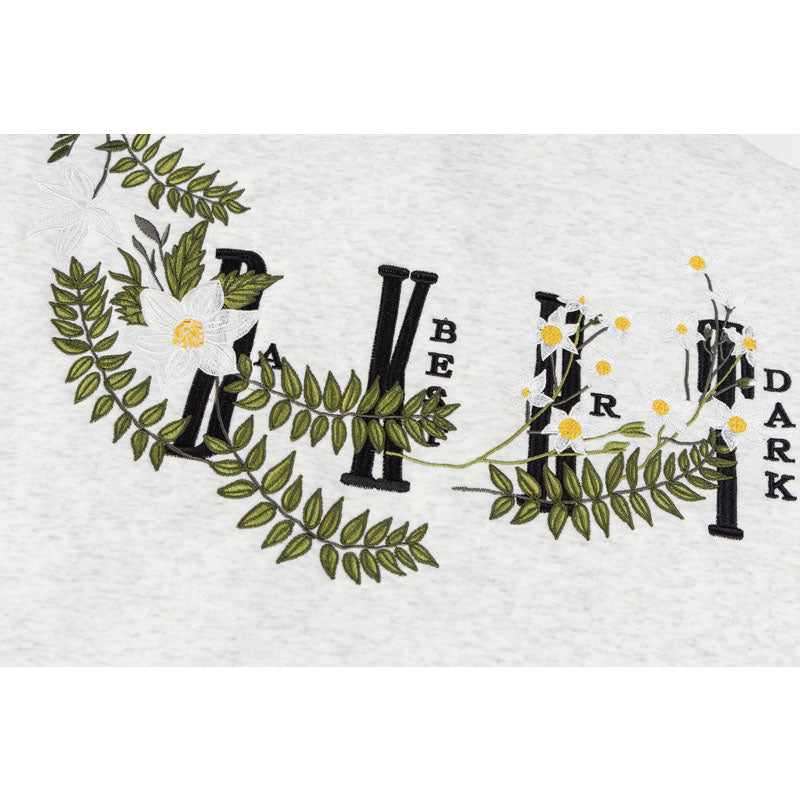 Streetwear Hoodie Floral Ring Embroidered Hooded Sweater