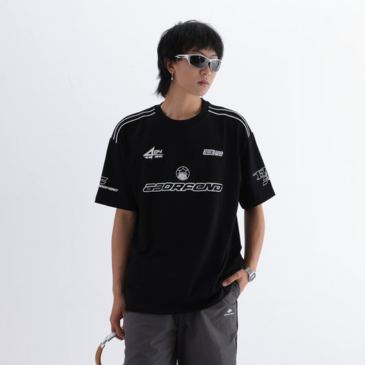 Hustle vintage T-shirt loose short sleeves