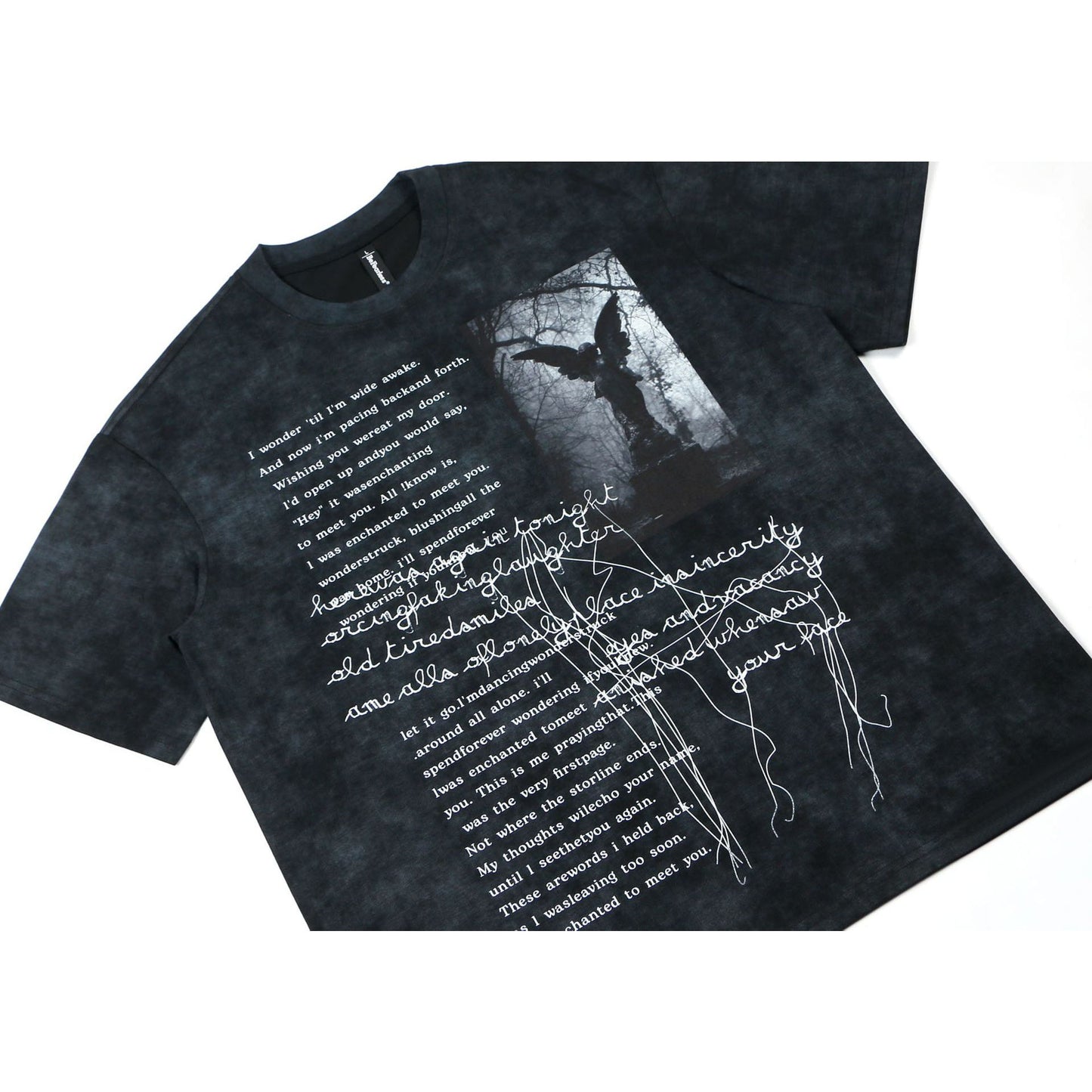 Hip hop shirt summer tie-dye tee cultural shirt short-sleeved T-shirt