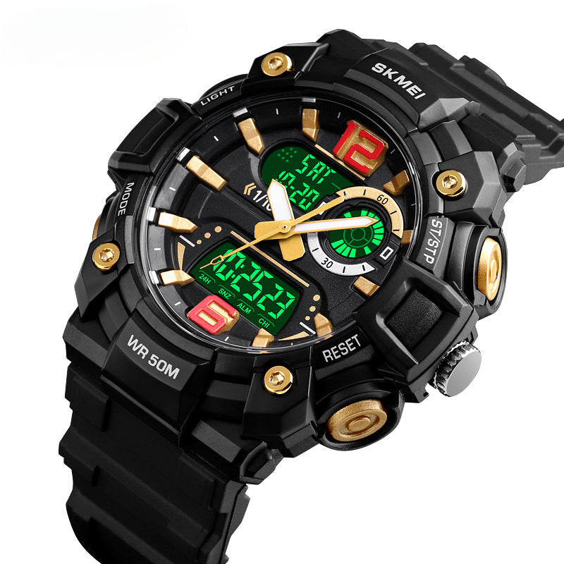 Analog-Digital Watch Outdoor Sports Waterproof Men's Electronic Watch