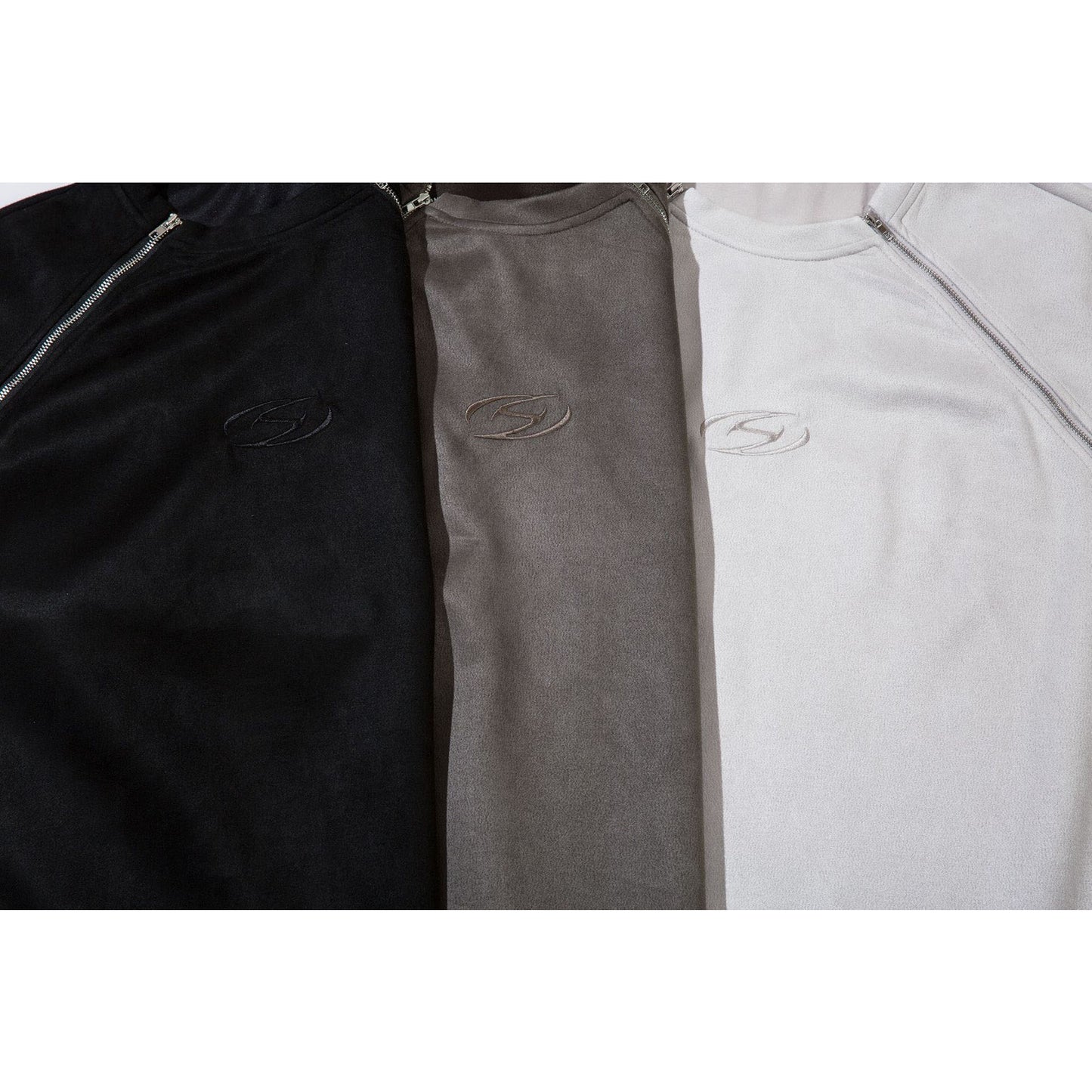 1990 Fashion T-Shirt Summer Double Zipper T-Shirt Retro Short Sleeve T-Shirt