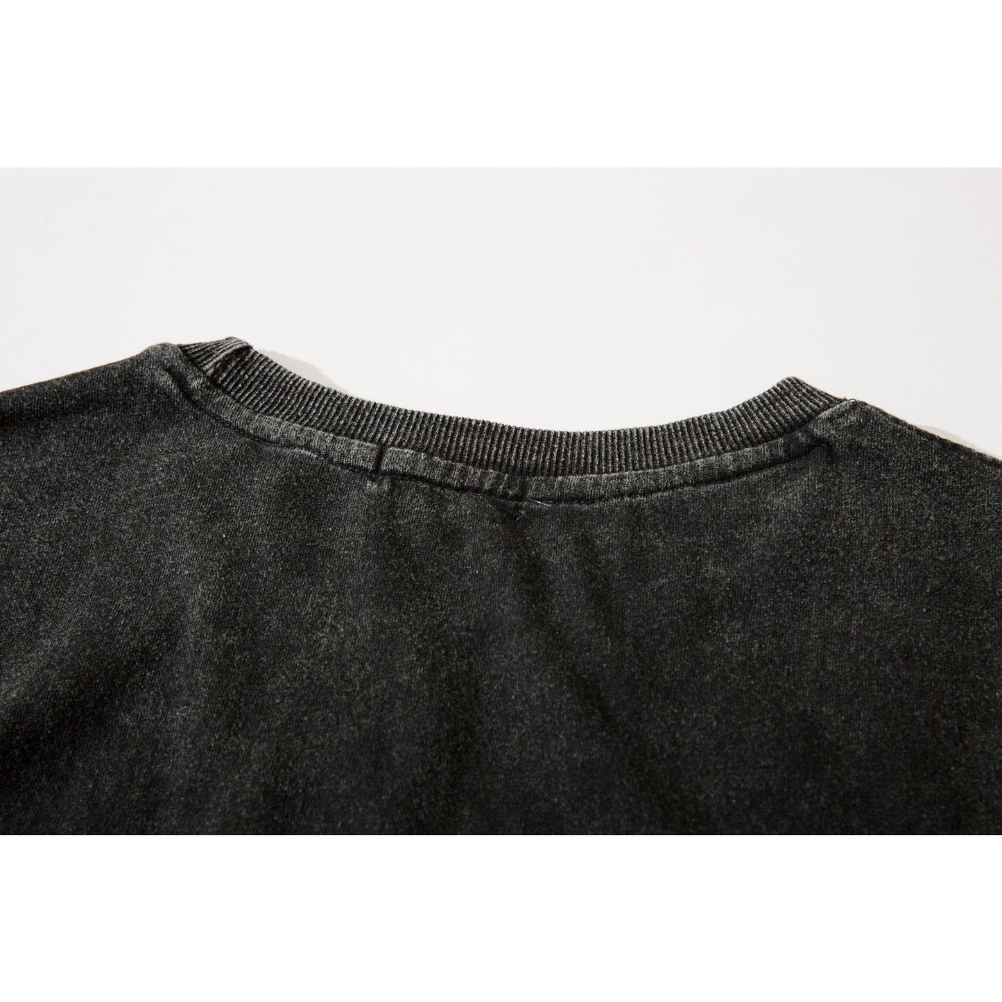 Retro Style Shirt For Men Summer Wash Necklace T-Shirt Short Sleeve
