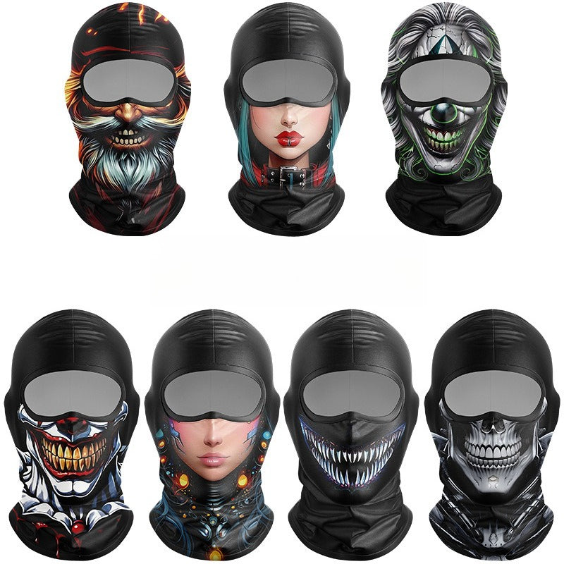 Cycling Windproof Hood Sunscreen Ice Silk Lining Cap Men's and Women's Face