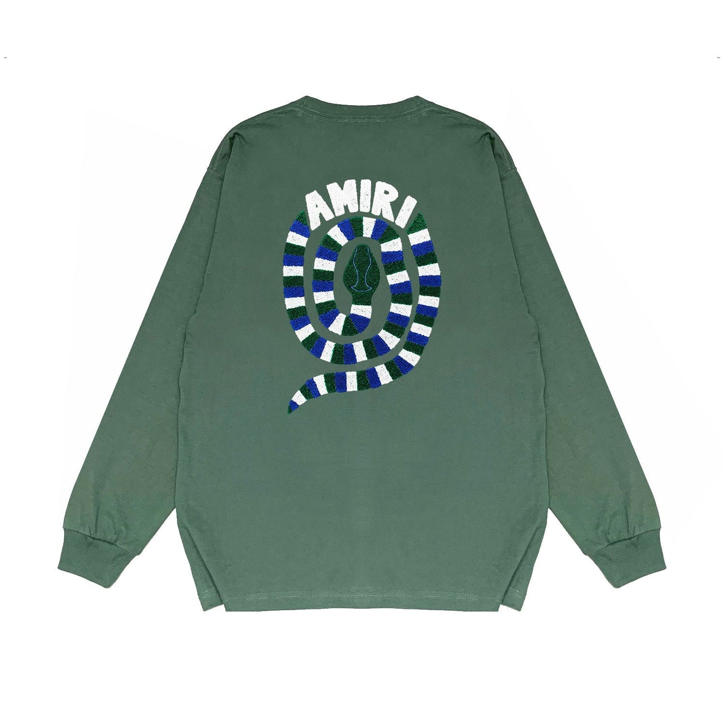 Amiri Long Sleeved Shirt Printed Trendy Pure Cotton