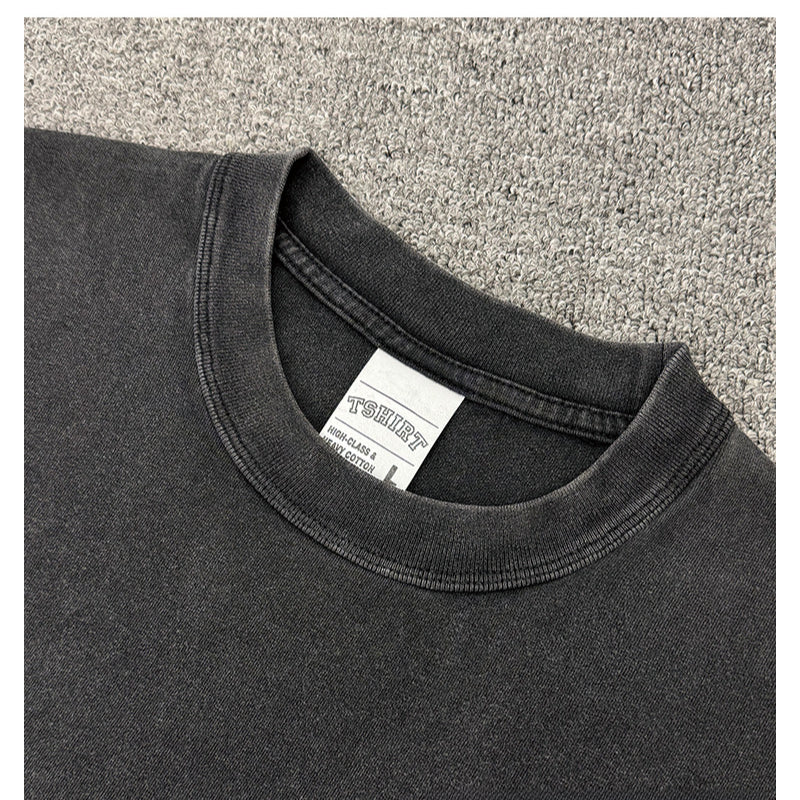 Streetwear masculino vintage weeknd print short sleeve t-shirt hip hop loose vintage