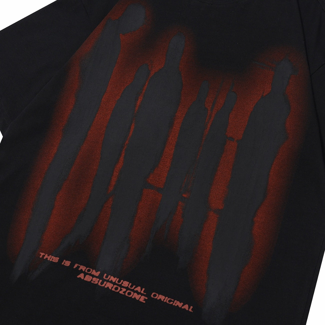 90s West Coast Hip Hop Fashion T Shirts Abstract Shadow Design Half Sleeve Top