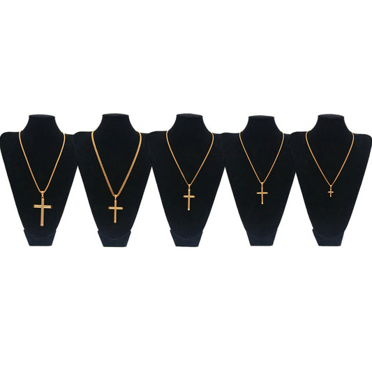 Jewelry Hip Hop Cross Pendant Necklace Simple Jewelry Crosses