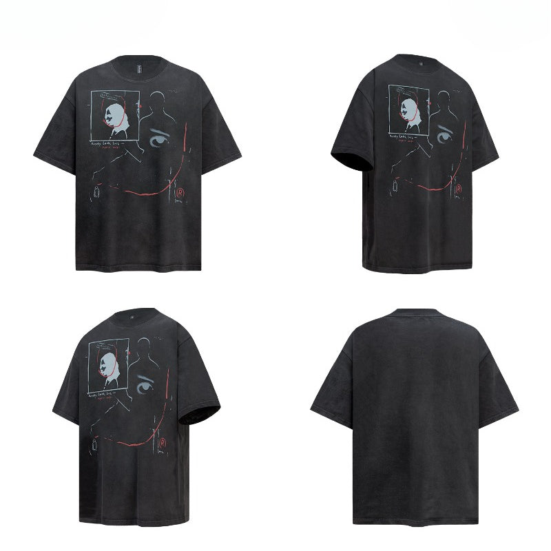 80s And 90s Vintage T-Shirts Vintage Portrait Short Sleeve T-Shirts