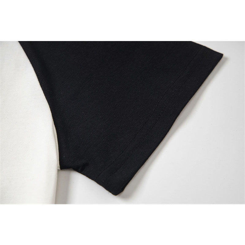 Casual Street Wear Vintage Crew Neck T-Shirt Short Sleeve Top