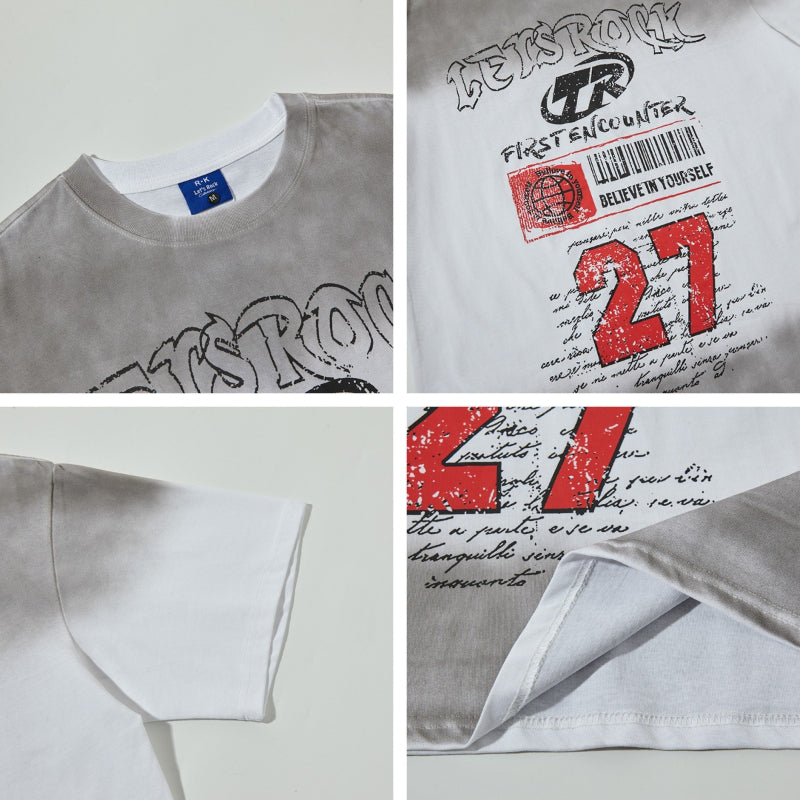 Nyc T Shirt Summer Vintage Casual Loose Short Sleeve T-Shirt