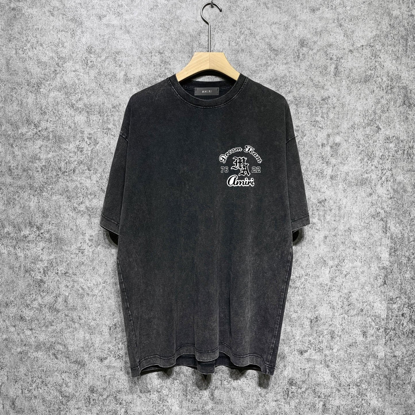 Amiri washed t-shirt letterprinting short sleeves