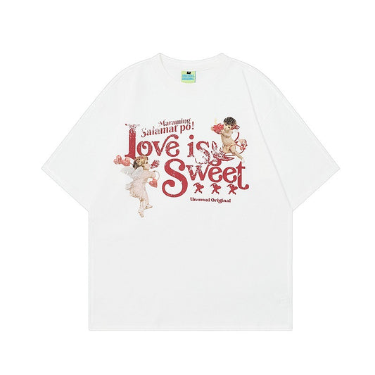 90s West Coast Hip Hop Fashion T Shirts Fun Cartoon Print Short Sleeve T-Shirt