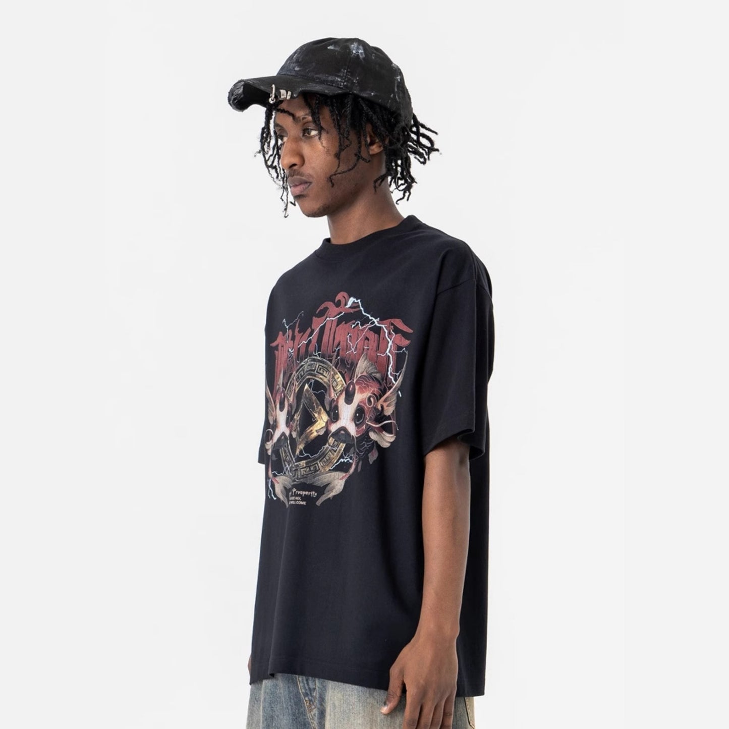 Vic Streetwear Summer Casual Loose Short Sleeve T-Shirt