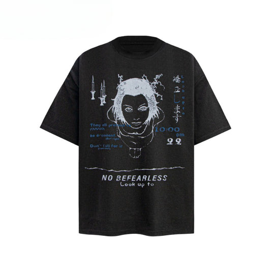 80s And 90s Vintage T-Shirts Vintage Waffle Print Short Sleeve T-Shirt