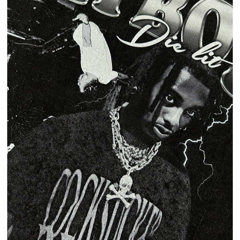 New york hip hop shop Playboi carti print short sleeve t-shirt hiphop hip hop, crew neck