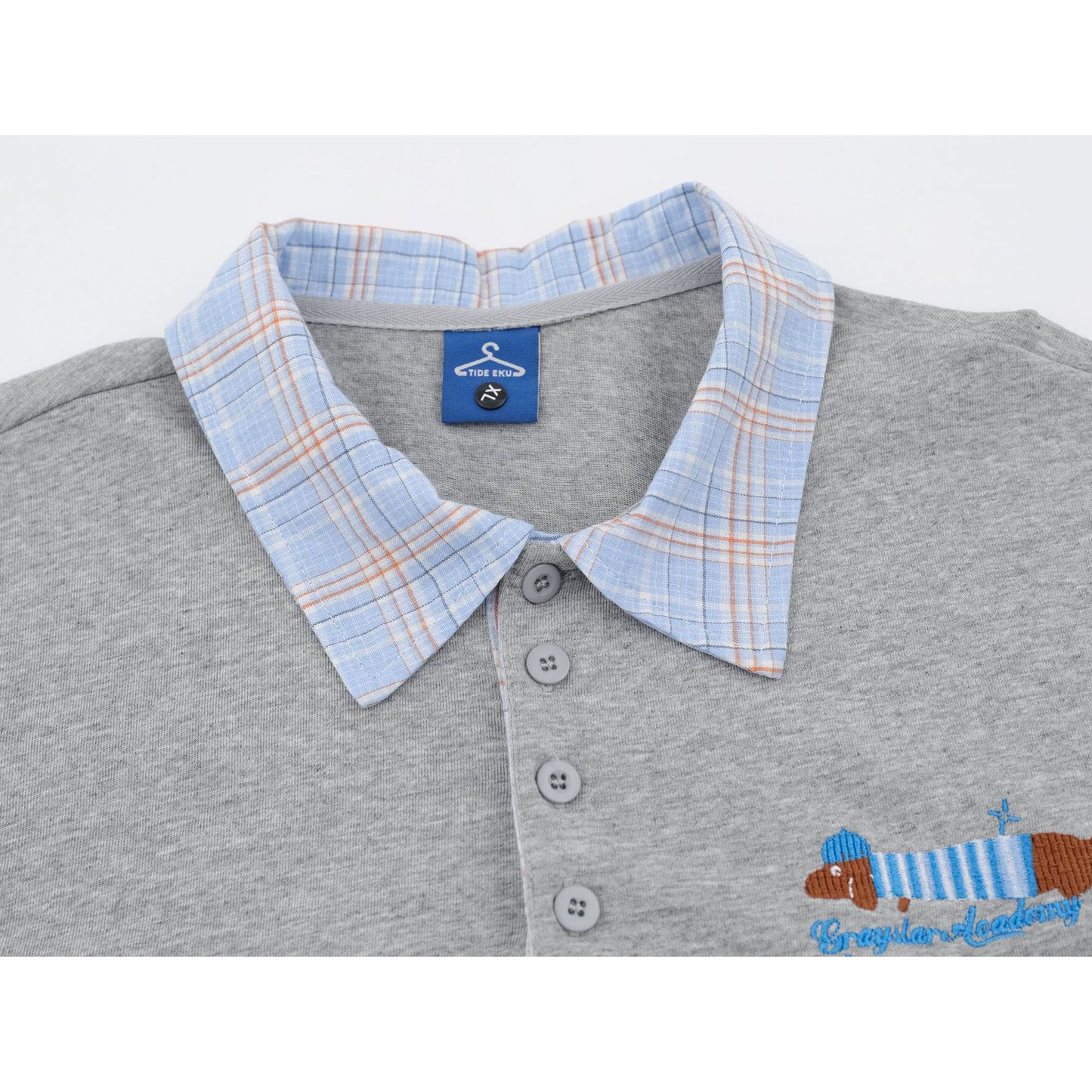 US drip outfits summer vintage polo collar t-shirt casual loose short sleeve t-shirts