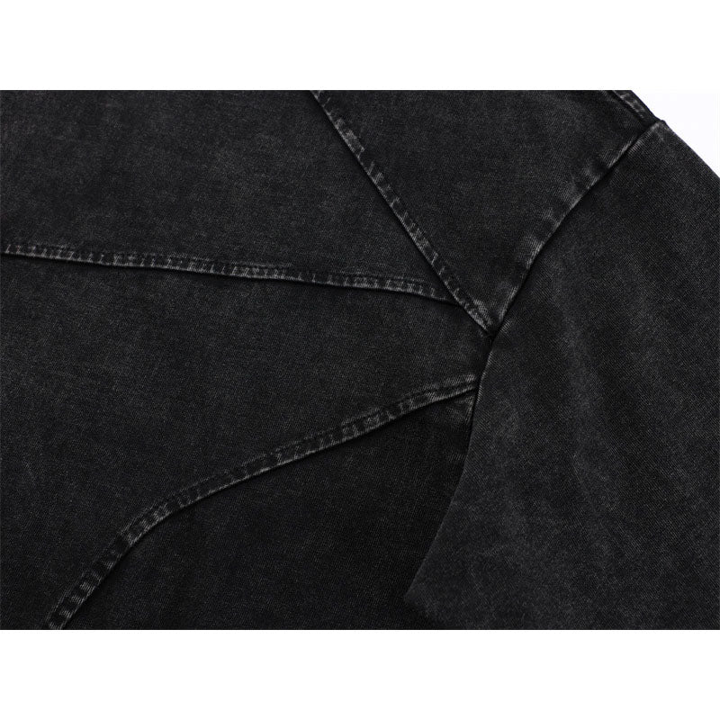 Stone Wash T shirt make old short sleeve T-shirt