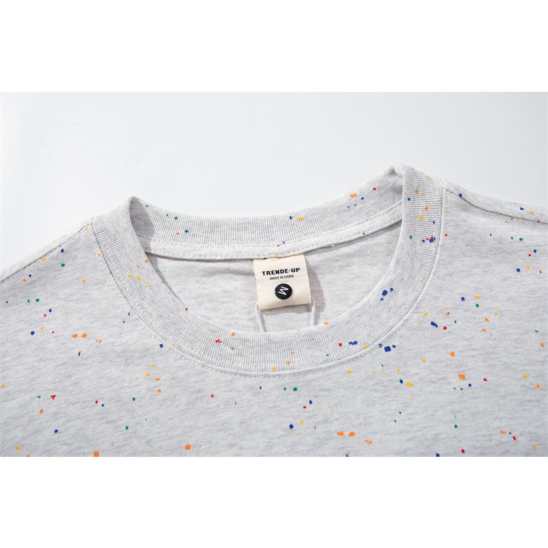 US drip outfits Summer Vintage Star Print Casual Loose Short Sleeve T-Shirts
