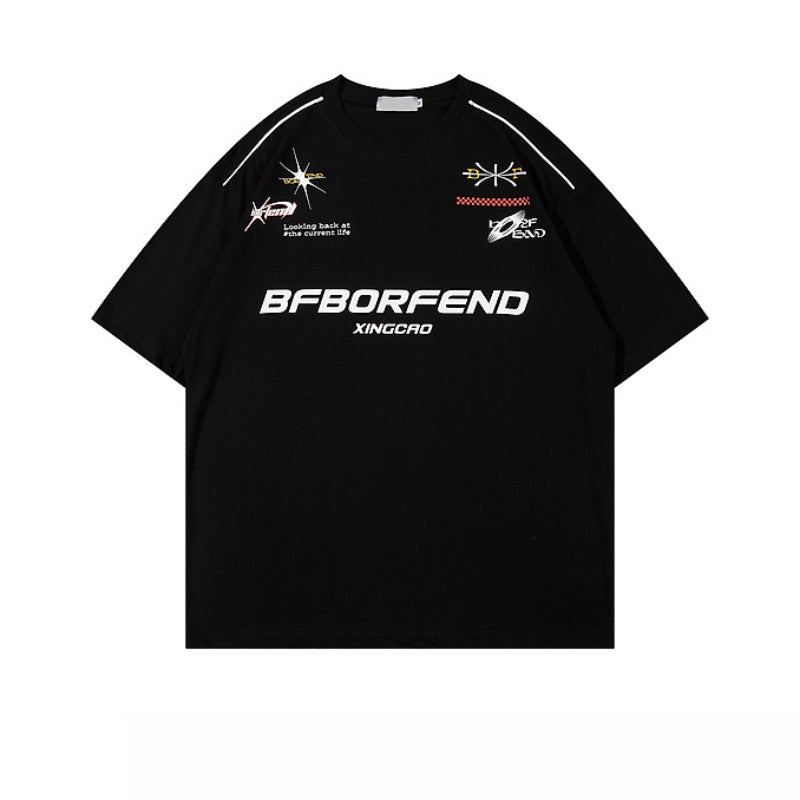 Racing oversized t shirt racing oversized short sleeve t-shirt