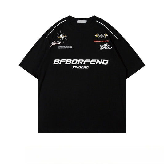 Racing oversized t shirt racing oversized short sleeve t-shirt