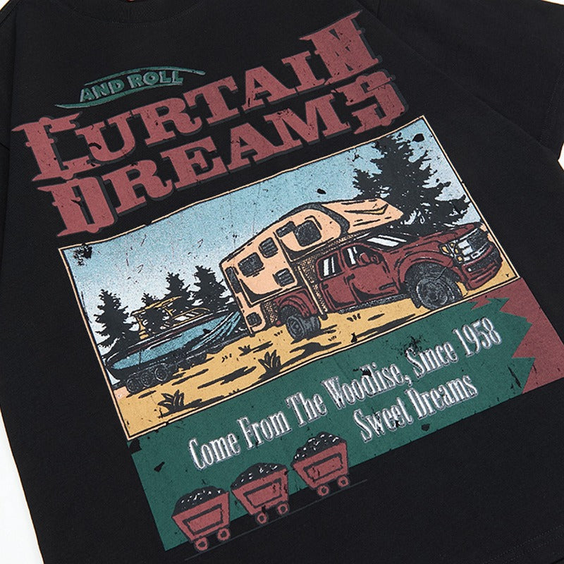 90s West Coast Hip Hop Fashion T Shirts Vintage Summer Short Sleeve T-Shirts