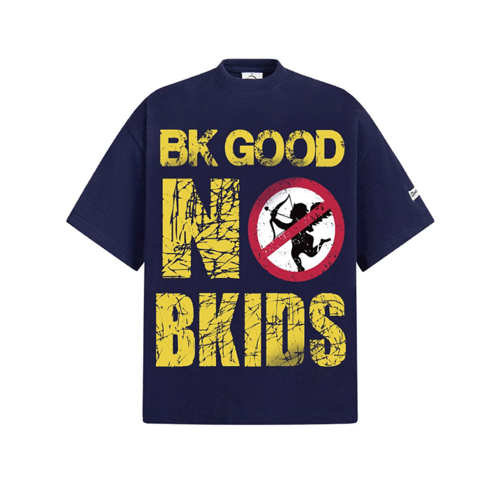 Hip Hop Clothes New York Washed Old Alphabet Print Short Sleeve T-Shirt Loose Casual Hip Hop Top