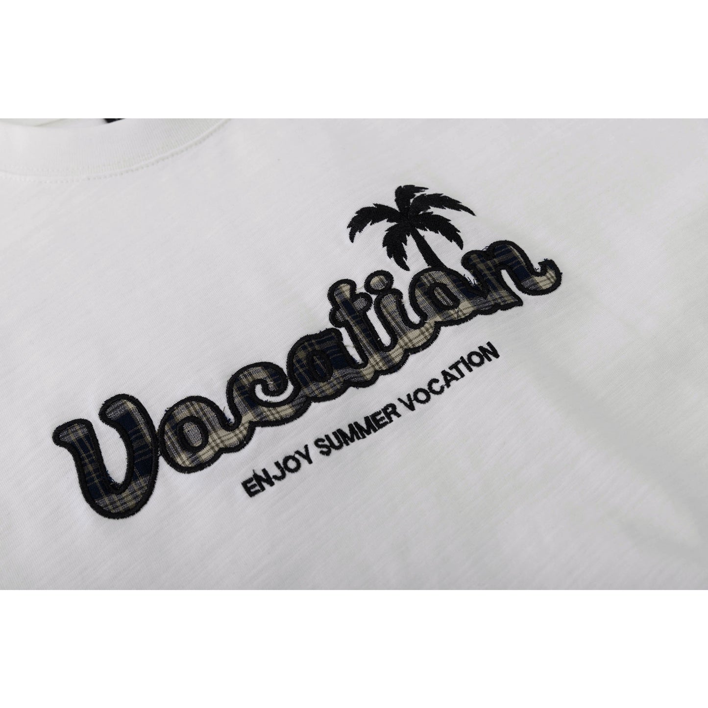 Camisetas streetwear Summer Vintage Alphabet Coconut Casual Loose Short Sleeve T-Shirt